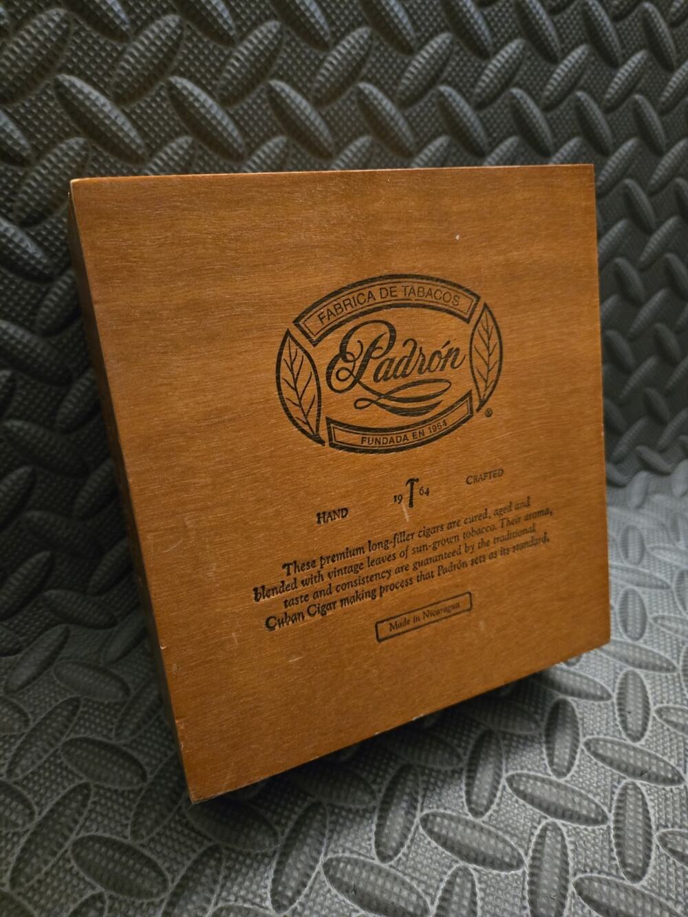 Padron 1964 Anniversary Series Wooden Cigar Box Empty Wood Storage Box